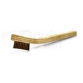 Gordon Brush 3x7 Row 0.006" SS 0.006" Phosphor Bronze Bristle Plastic Handle 11PBPG-12